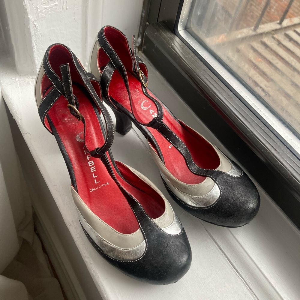 1920’s inspired Jeffrey Campbell Ania T-strap kitten heels